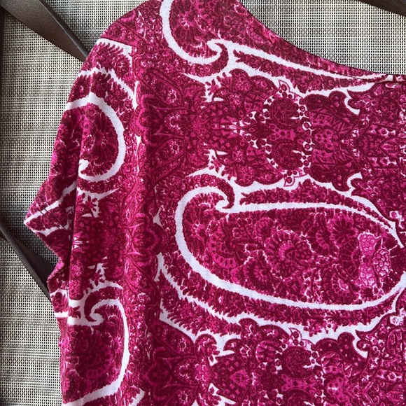 Lucky Brand Pink Floral T-Shirt Dress w/ Pockets - Picture 5 of 9